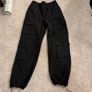 NWT Black Cargo Trousers